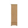 Gallery Direct Malvern 2 Door 1 Drawer Wardrobe white background side