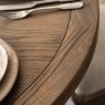 Gallery Direct Hardwick Round Extending Dining Table lifestyle close up