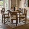 Gallery Direct Hardwick Round Extending Dining Table lifestyle