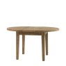Gallery Direct Hardwick Round Extending Dining Table white background