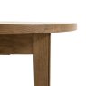 Gallery Direct Hardwick Round Extending Dining Table white background close up