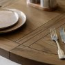 Gallery Direct Hardwick Round Extending Dining Table lifestyle close up