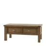 Gallery Direct Hardwick 2 Drawer Coffee Table white background