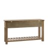 Gallery Direct Hardwick 2 Drawer Console Table white background back