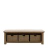 Gallery Direct Hardwick Hall Bench white background front