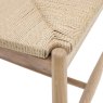 Gallery Direct Eton Woven Dining Chair Pair In Natural white background close up