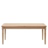 Gallery Direct Eton Extending Dining Table In Natural white background