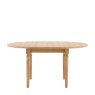 Gallery Direct Eton Round Extending Dining Table In Natural white background