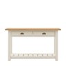 Gallery Direct Eton 2 Drawer Console Table In White white background
