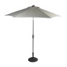 Riviera Deluxe Crank Parasol In French Grey white background