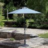 Riviera Deluxe Crank Parasol In Grey lifestyle