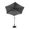 Aldiss Own Riviera Deluxe 2.5m Crank & Tilt Parasol in Grey
