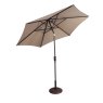 Aldiss Own Riviera Deluxe 2.5m Crank & Tilt Parasol in Taupe