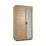 Fusion Oak Double Wardrobe white background