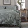 The Lyndon Company Gingham Frilled Sage Duvet Cover Set Half shot