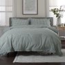 The Lyndon Company Gingham Frilled Sage Duvet Cover Set