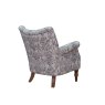 Darwin Accent Chair In Olivia Spruce Fabric white background back