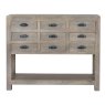 Hatton 9 Drawer Chest With Shelf white background front
