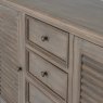 Cromwell 4 Drawer 2 Door Large Sideboard white background close up