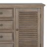 Cromwell 4 Drawer 2 Door Large Sideboard white background close up