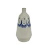 Kaemingk Blue and White Terracotta Vase