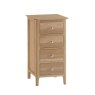 Coastal 4 Drawer Narrow Chest white background