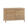 Coastal 6 Drawer Chest white background