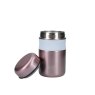 Built Food Flask 490ml Metallic Pink Lid off