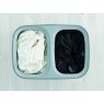 Joseph Joseph Tota 90L Laundry Basket Grey two sections