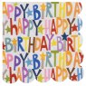 Glick Happy Birthday Scallop Edge Paper Napkins 20pk