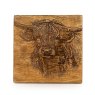 Candlelight Highland Cow Coasters
