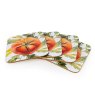 Candlelight Tomato Set Of 4 Coasters fanned out