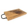 Candlelight Highland Cow Chopping Board angled view