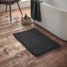 Bianca Aspen Bobble Black Bath Mat small lifestyle