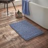 Bianca Aspen Bobble Blue Bath Mat small lifestyle