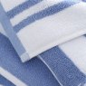 Bianca Bianca Reversible Stripe Blue Towels