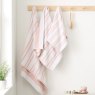 Bianca Bianca Reversible Stripe Blush Towels