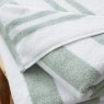 Bianca Bianca Reversible Stripe Sage Towels