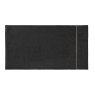 Bianca Bianca Satin Stitch Zero Twist Black Towels