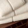 Bianca Bianca Satin Stitch Zero Twist Cream Towels