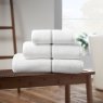 Bianca Bianca Satin Stitch Zero Twist White Towels