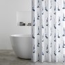 Catherine Lansfield Catherine Lansfield Salcombe Boats White Shower Curtain