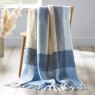 Catherine Lansfield Catherine Lansfield Faux Mohair Check Blue Throw