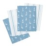 Catherine Lansfield Catherine Lansfield Salcombe Boats Blue Tea Towels 4 Pack