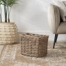 Pacific Tobs Grey Kubu Rattan Magazine Basket lifestyle