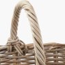 Pacific Tobs Grey Kubu Rattan Straight Sided Shop Basket