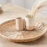 Pacific Natural Rattan Round Basket Tray Lifestyle