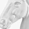 Pacific White Metal Horse Head detail