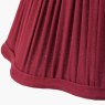 Pacific Malia Mulberry Red Mushroom Pleat Scalloped Shade edge detail
