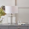 Pacific Josie Glass Brass Table Lamp & Harry Ivory Shade lifestyle